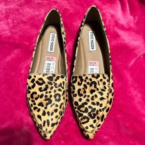 Steve Madden leopard flats new without box